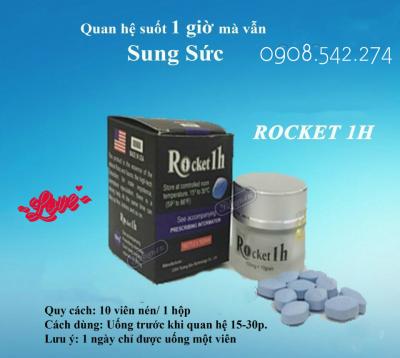 Thuốc cường dương nam Rocket 1h xoa tan nỗi lo yếu sinh lý